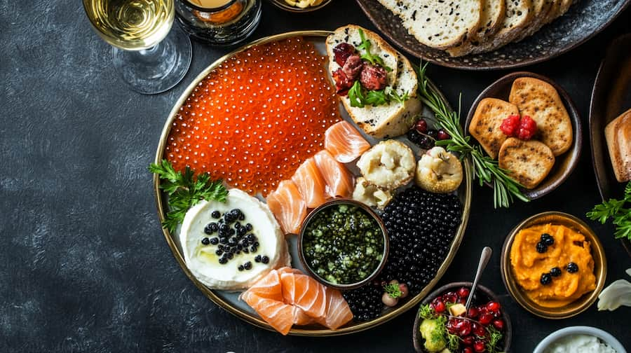 How to serve caviar